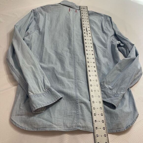 Joe’s Collection Denim Long Sleeve Button Up Shirt Size Medium - Picture 7 of 9